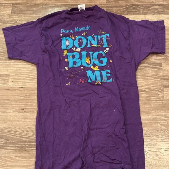 Purple Reno Nevada “don’t bug me” Graphic T-Shirt One size fits most - Picture 1 of 4